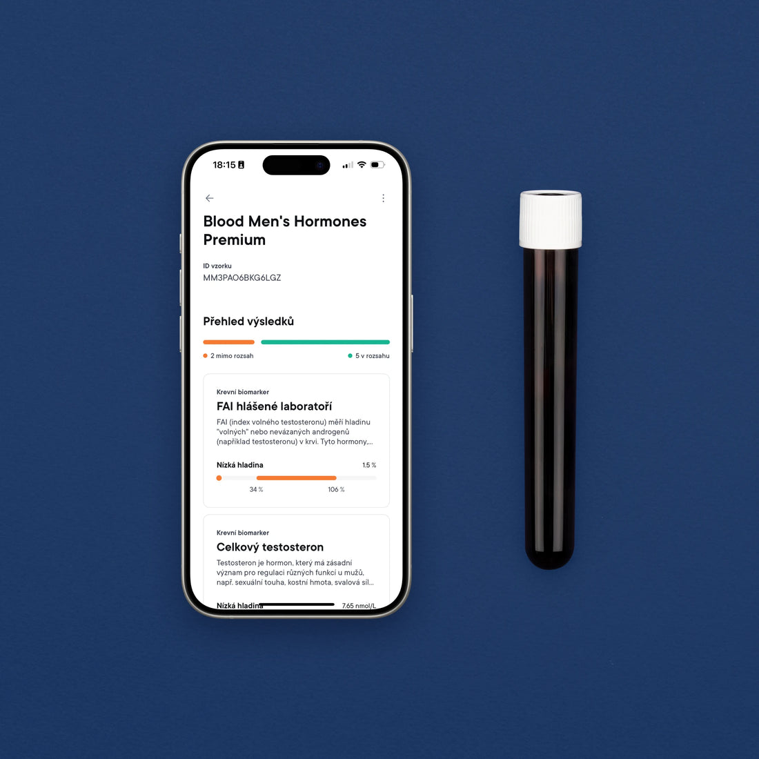 Badanie hormonalne krwi dla mężczyzn Premium