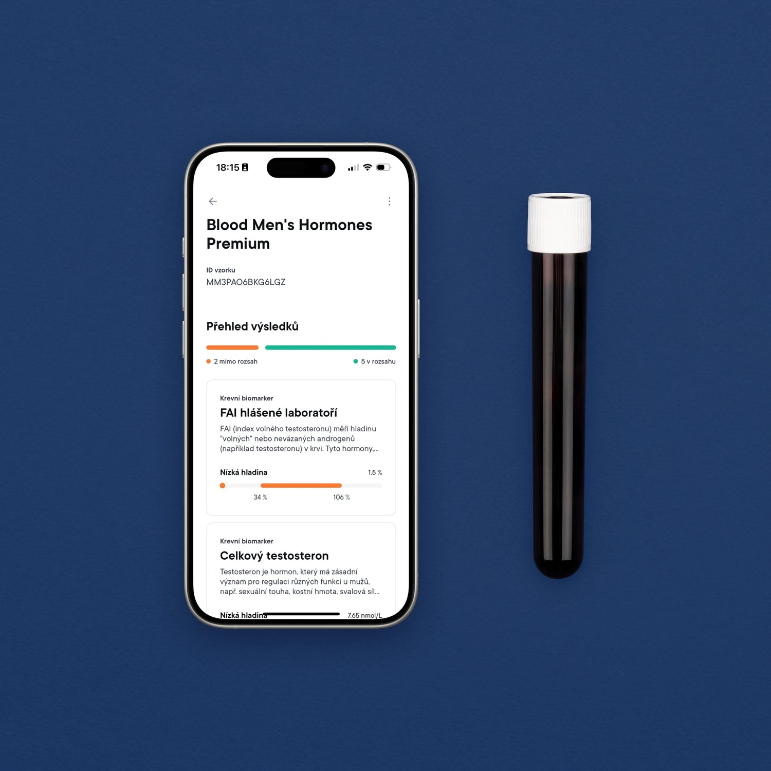 Badanie hormonalne krwi dla mężczyzn Premium